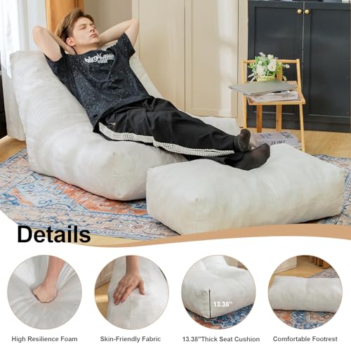 Bean Bag Chair with Ottoman I2989