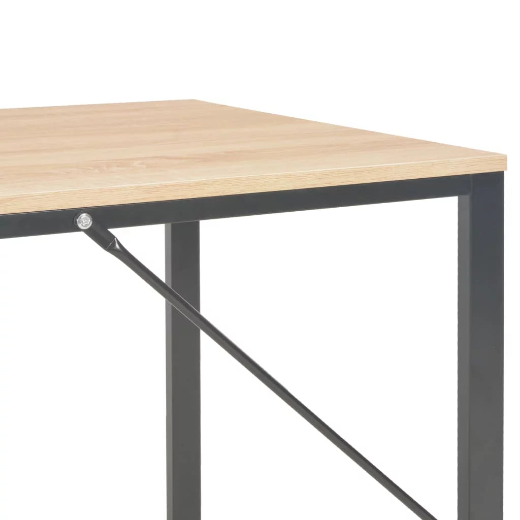 Black and Oak Computer Desk Z55213