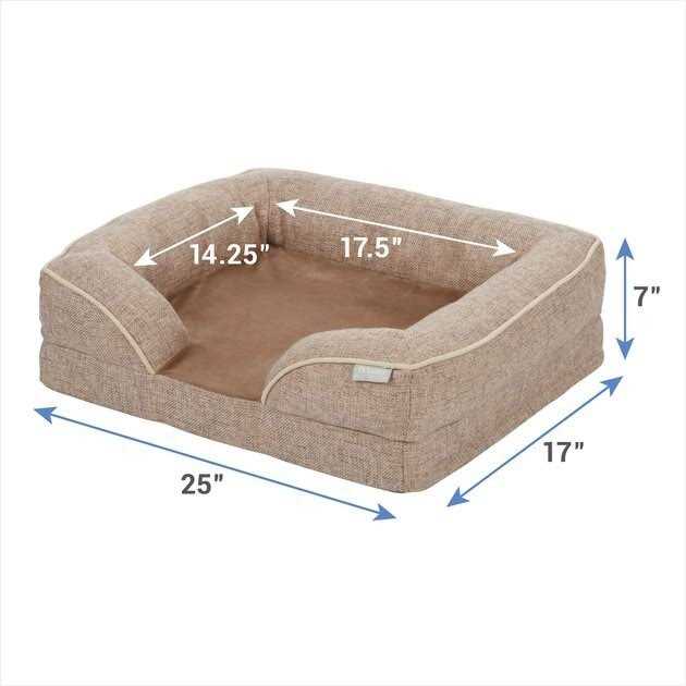 Plush Orthopedic Bolster Cat Dog Bed with Removable Cover D35488