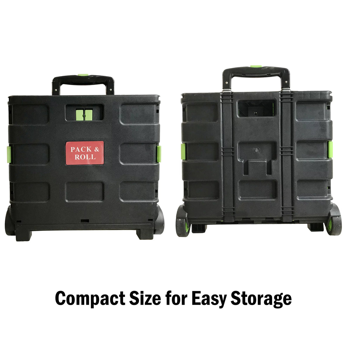 Collapsible Wheeled Rolling Cart 15 x 16 x 14.5 inch Y844