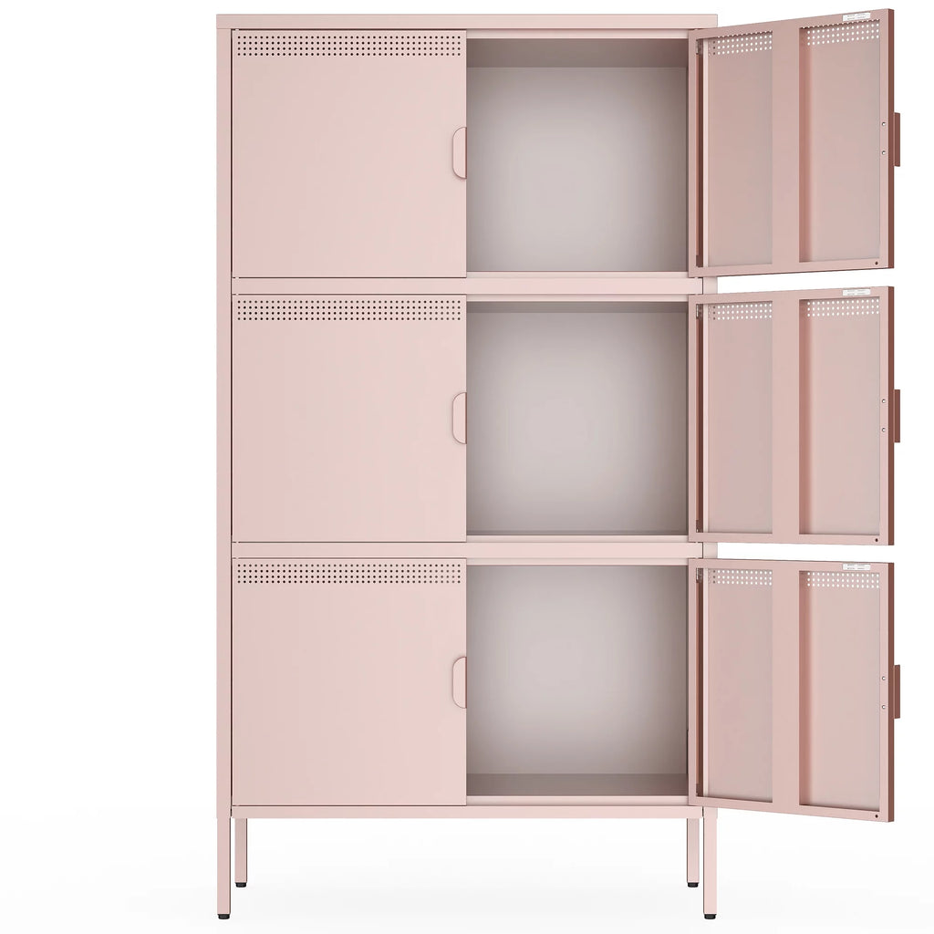 6 Doors Metal Storage Cabinet with Adjustable Shelves U706973