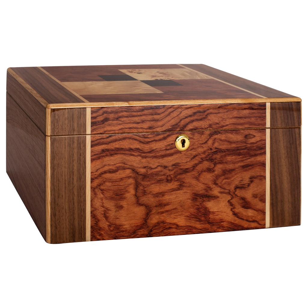 Desktop Cigar Humidor, High-Gloss Walnut A828431