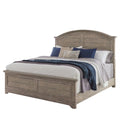 Beige Wood Queen Arched Panel Bed Z192625