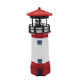 Solar Rotating LED Lighthouse Light Waterproof Statue Q147