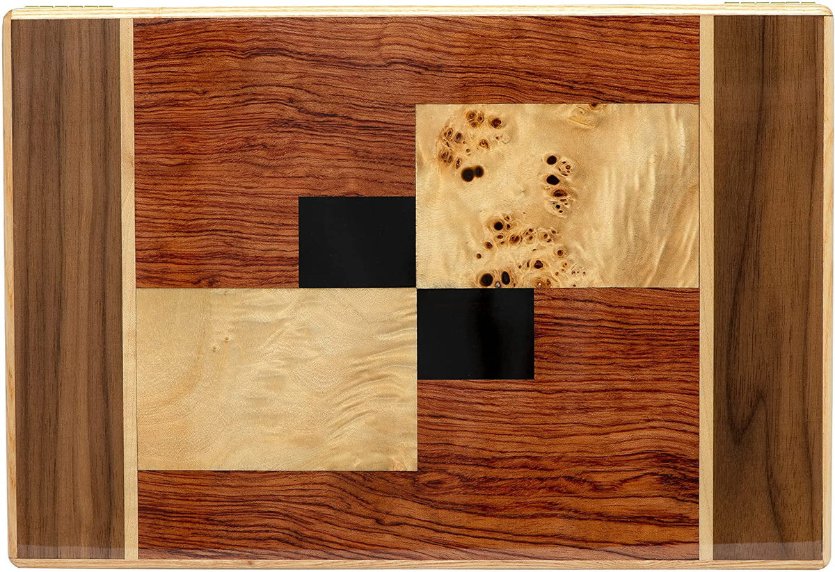 Desktop Cigar Humidor, High-Gloss Walnut A828431