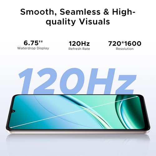 5G Android 15 Smartphone 32GB+256GB 6250mAh 6.75" HD+ 120Hz Dual SIM S60335