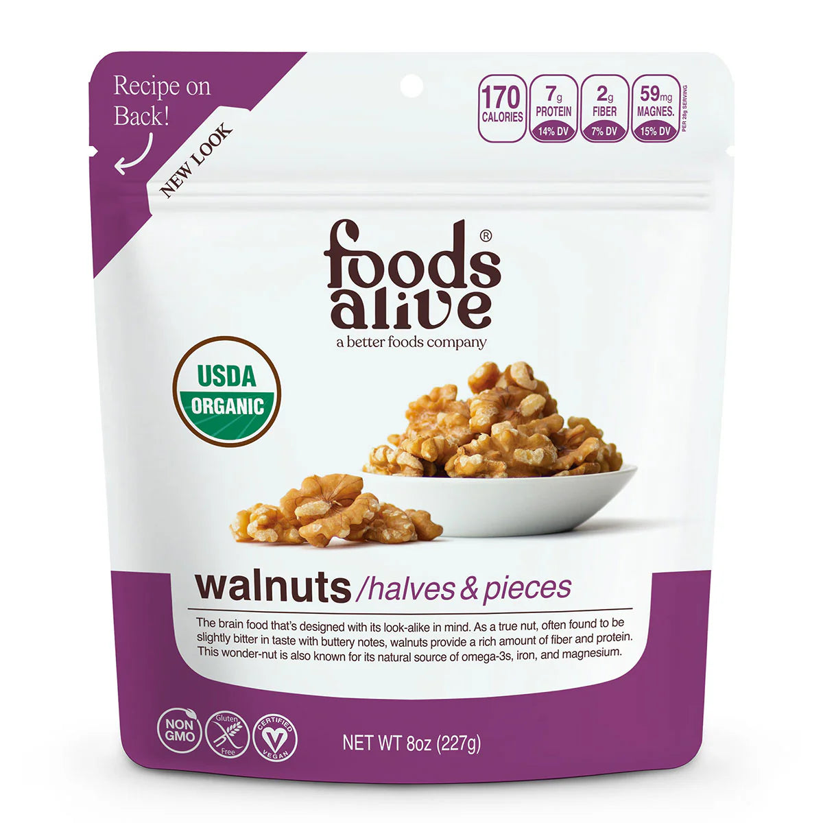 Organic Walnuts 12 oz V9698