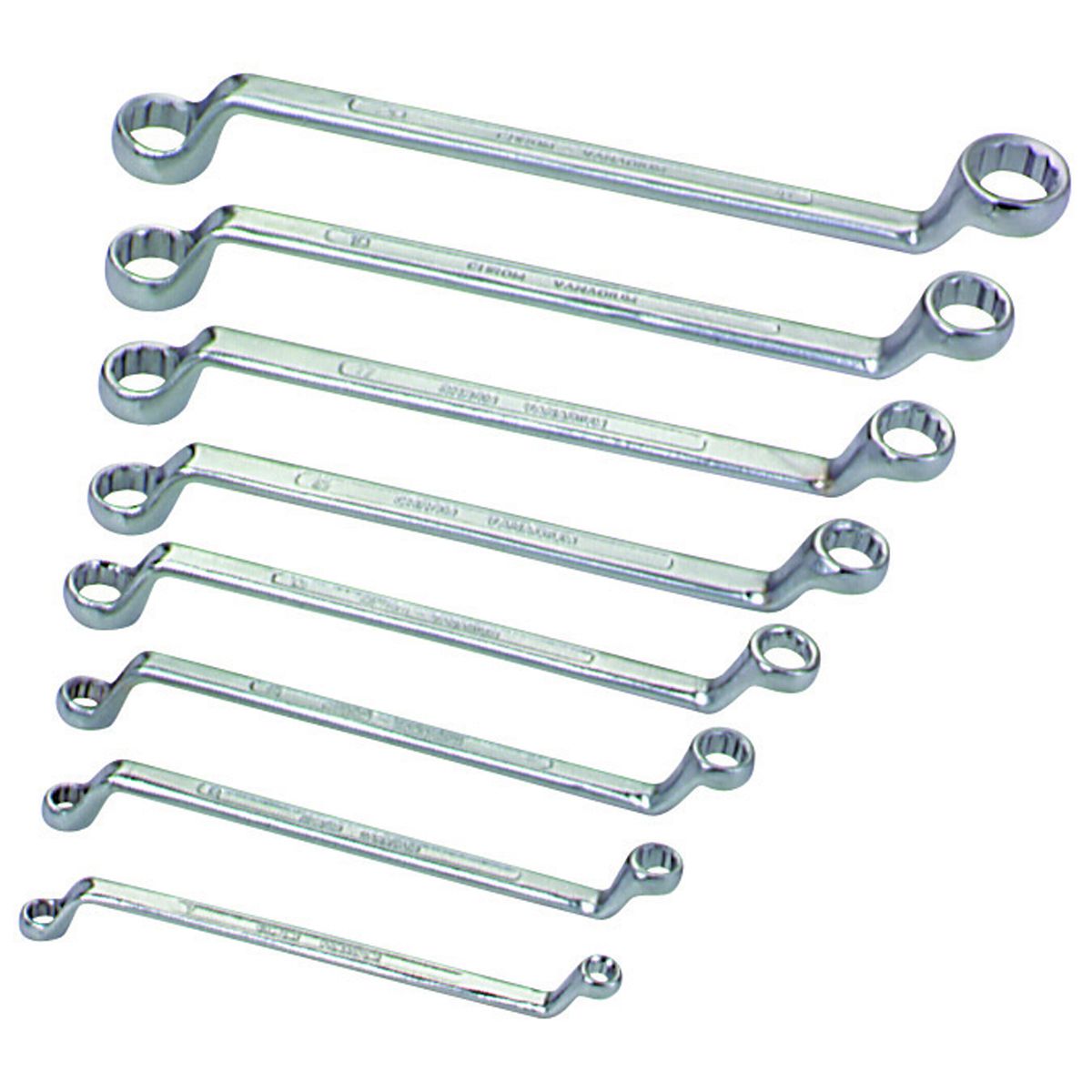 SAE Offset Box End Wrench Set, 8 Piece L665