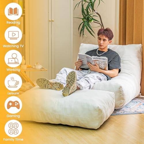 Bean Bag Chair with Ottoman I2989