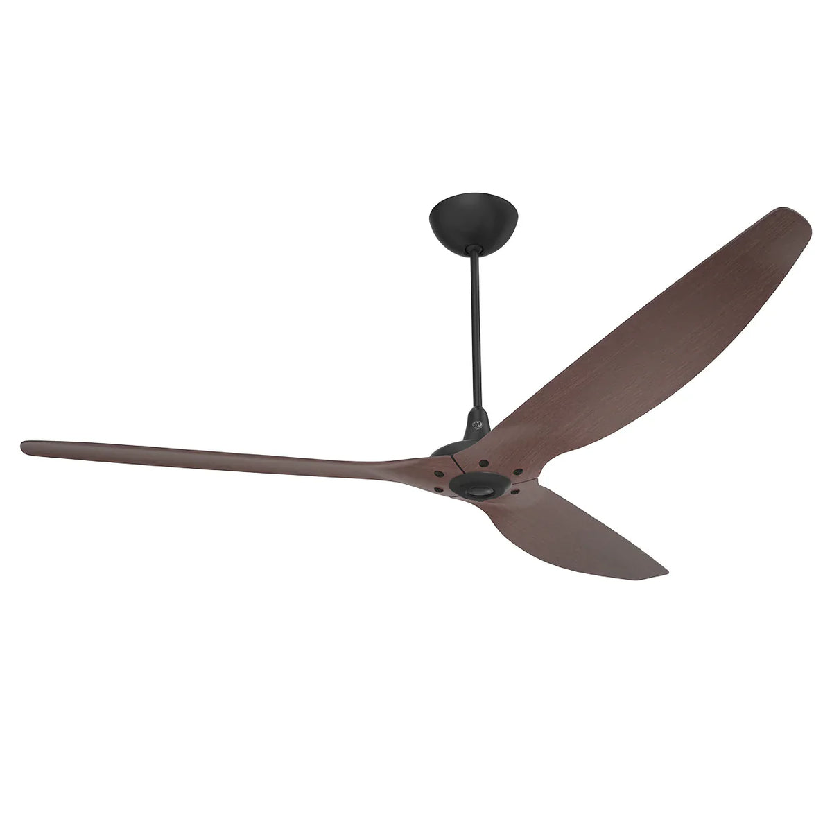 84 Ceiling Fan with Cocoa Bamboo Blades and Black Finish K431