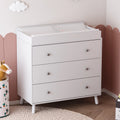 White 3 Drawer Baby Changing Table with Pad Q9833