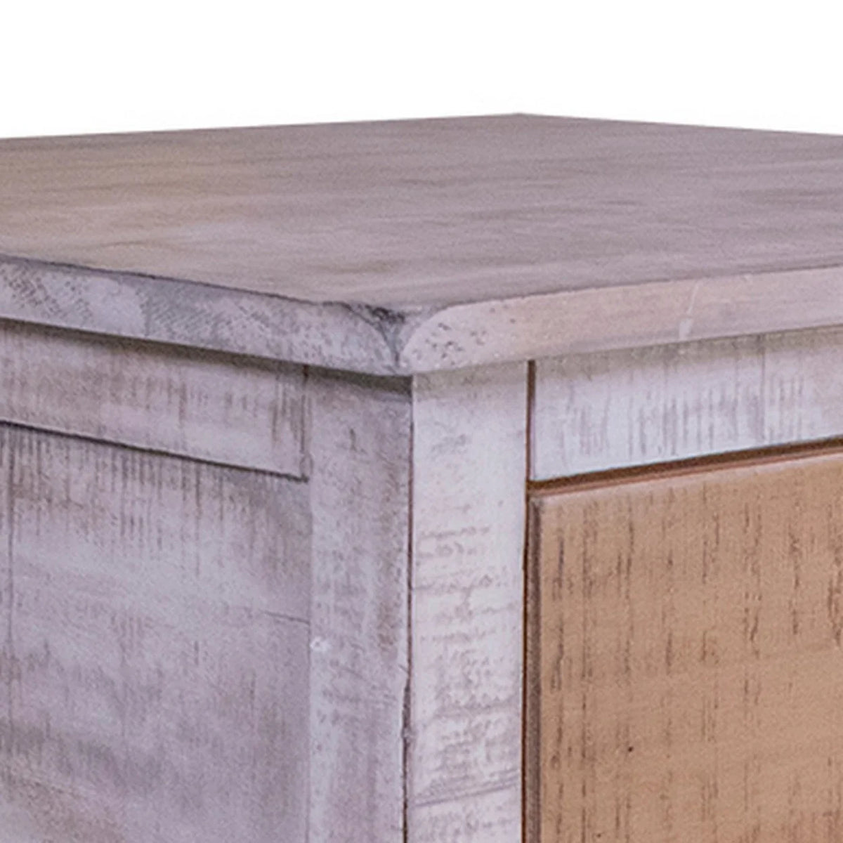 26 Inch Mango Wood 2 Drawer Side End Table Y5529