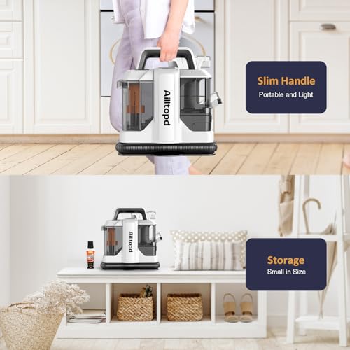 Portable Carpet & Upholstery Spot Cleaner Machine with Brushhead and Solution K7115