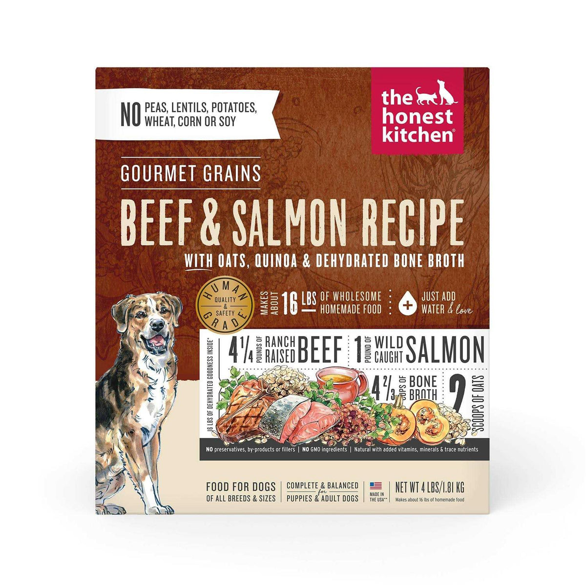 Dehydrated Beef & Salmon Dog Food R820