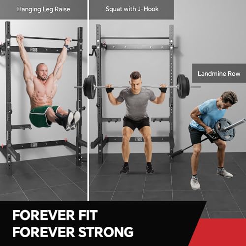 Folding Wall Mounted Squat Rack with Pull-Up Bar X314797