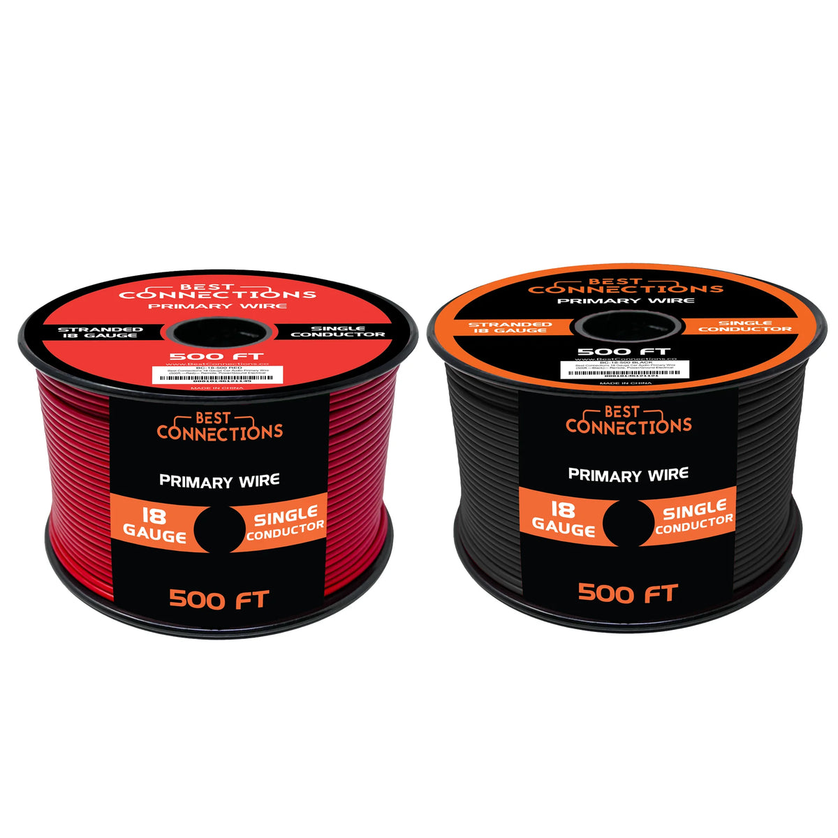 18 Gauge Automotive Primary Wire Red & Black 500ft A648