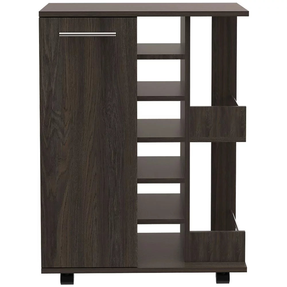 Bar Cart with Four Casters U729869