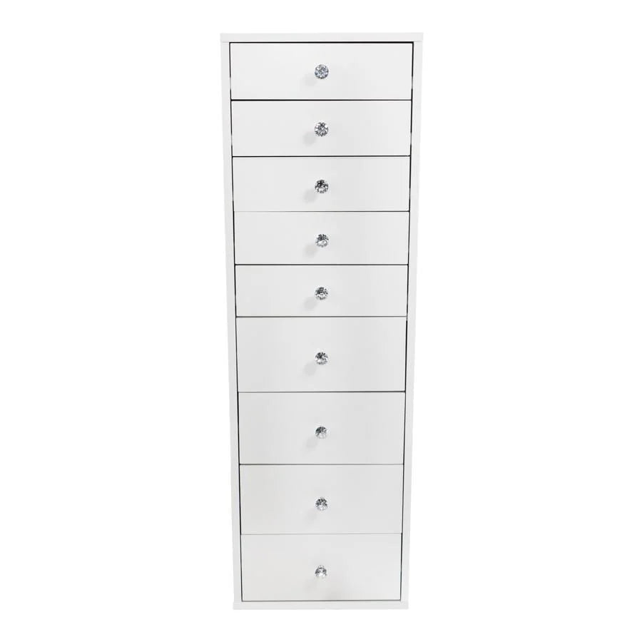 Light Pink 9 Drawer Makeup Vanity Storage K308