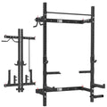 Folding Wall Mounted Squat Rack with Pull-Up Bar X314797