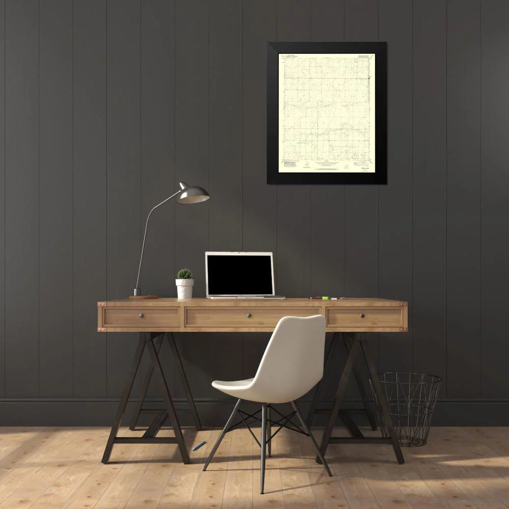 Black Modern Framed Art Print Z17833