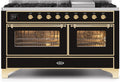 Glossy Black Dual Fuel Propane Gas Range R2105