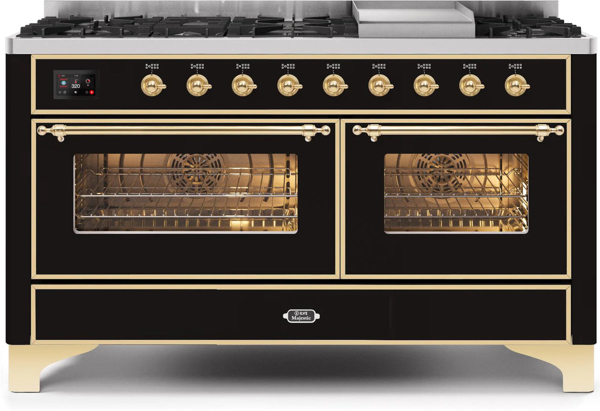 Glossy Black Dual Fuel Propane Gas Range R2105