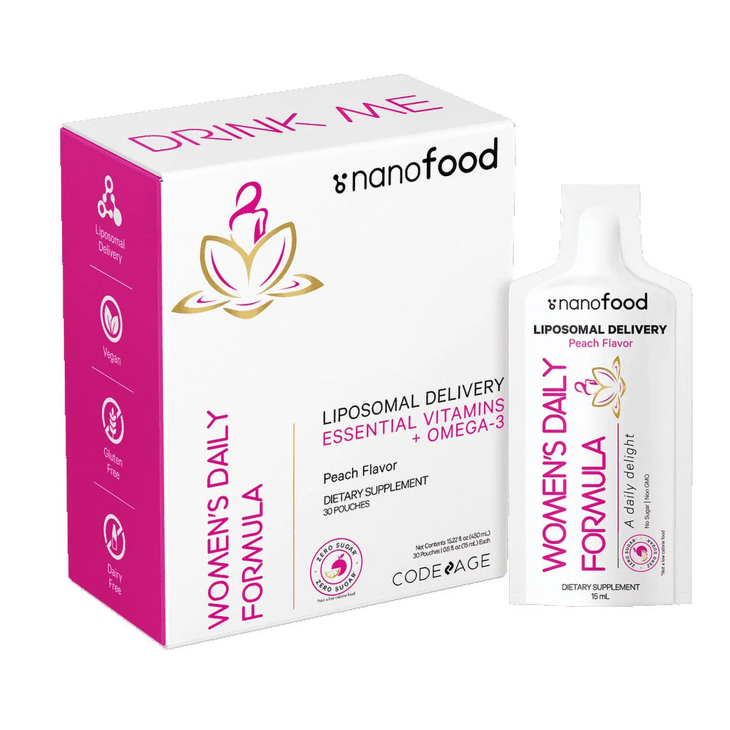Sugar-Free Vegan Multivitamin Liquid Sachet Supplement, 30 Pouches F24939