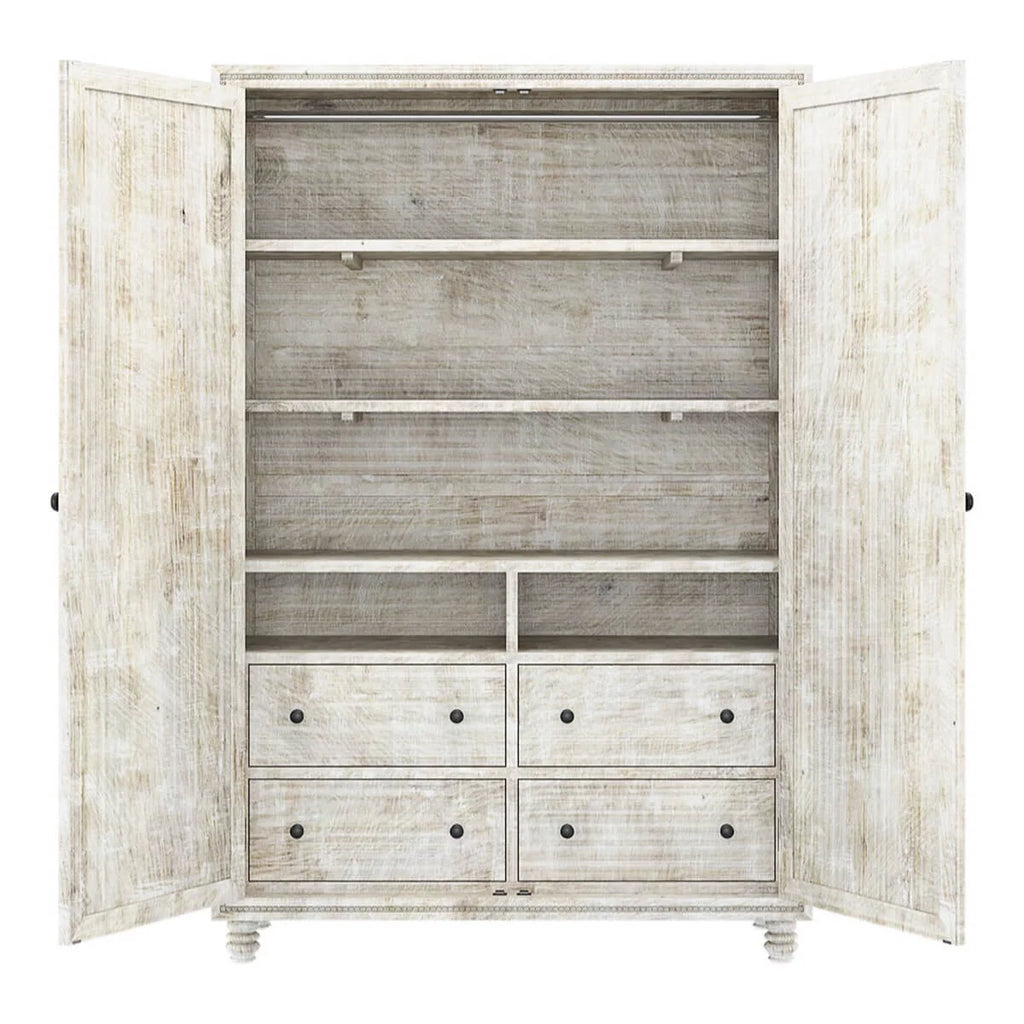 Hand carved Wardrobe Armoire T32566