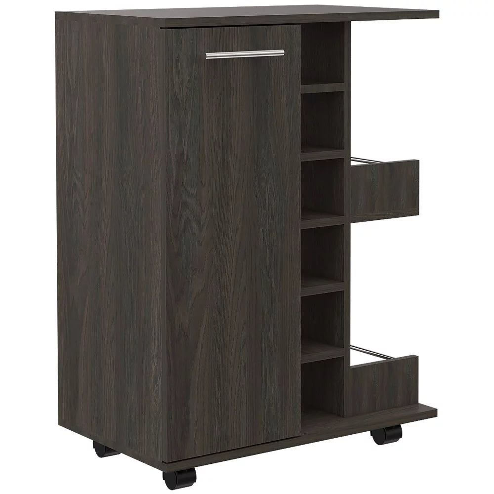 Bar Cart with Four Casters U729869