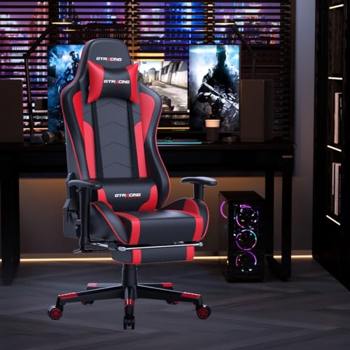 Gaming Chair with Footrest Speakers Bluetooth Ergonomic A99400