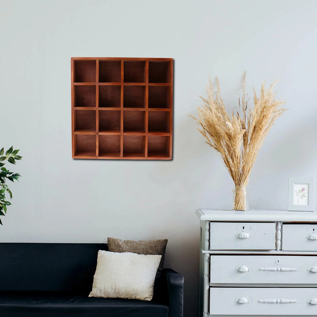 Wooden Wall Mount Storage Cabinet Shelf T7408