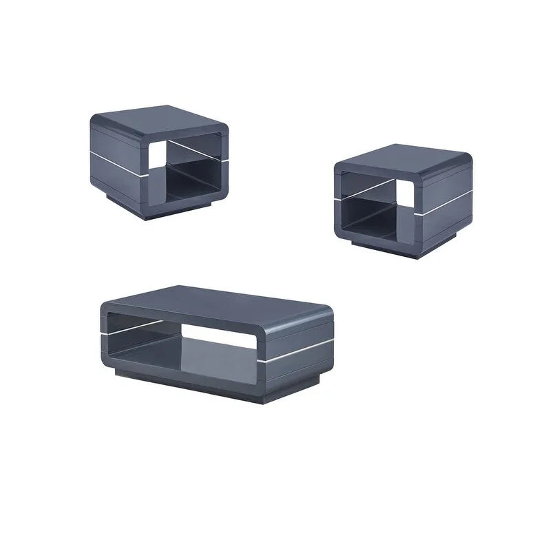 3pc Wood Coffee Table Set W3846