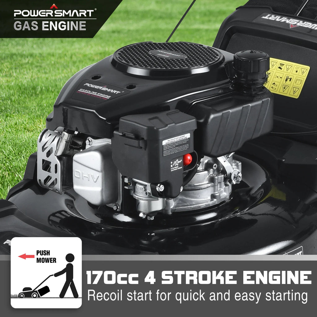 21-inch 3-in-1 Gas Powered Push Lawn Mower with 170cc Engine W72818