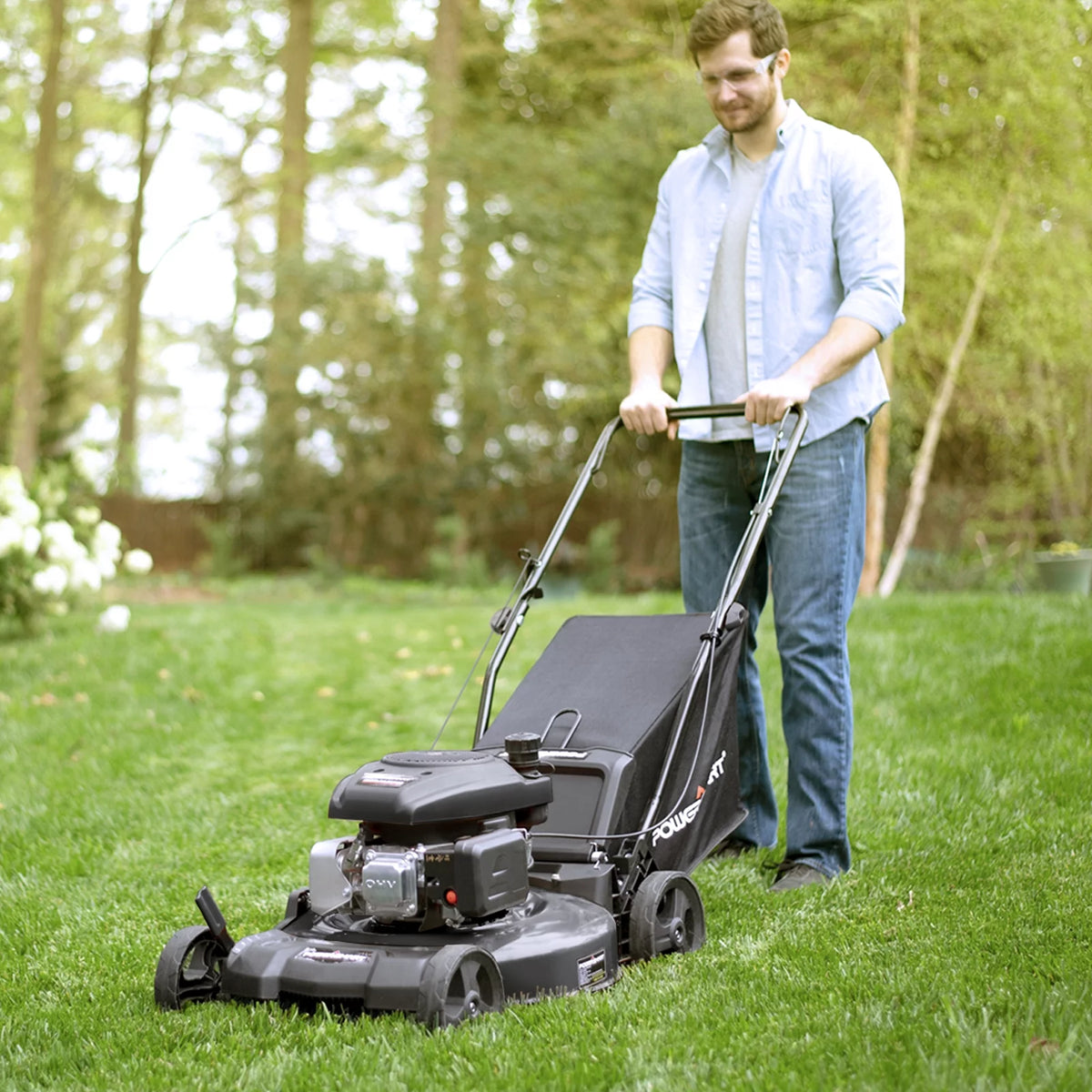 21-inch 3-in-1 Gas Powered Push Lawn Mower with 170cc Engine W72818