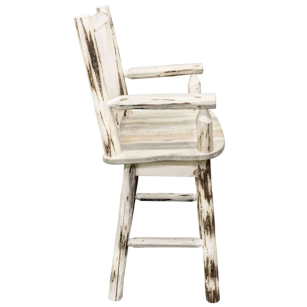 24" Counter Height Wood Swivel Barstool in Natural G157980