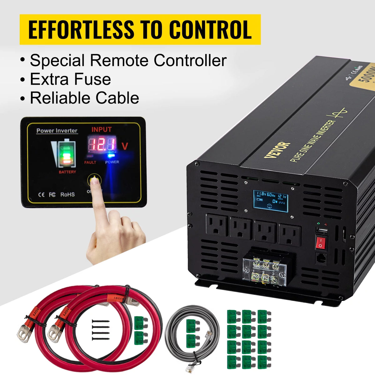 5000 Watt Pure Sine Wave Power Inverter Q420788
