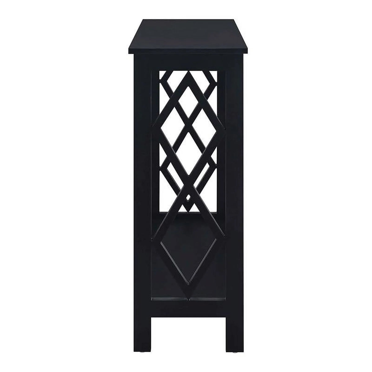 Black Wood Console Table O64777