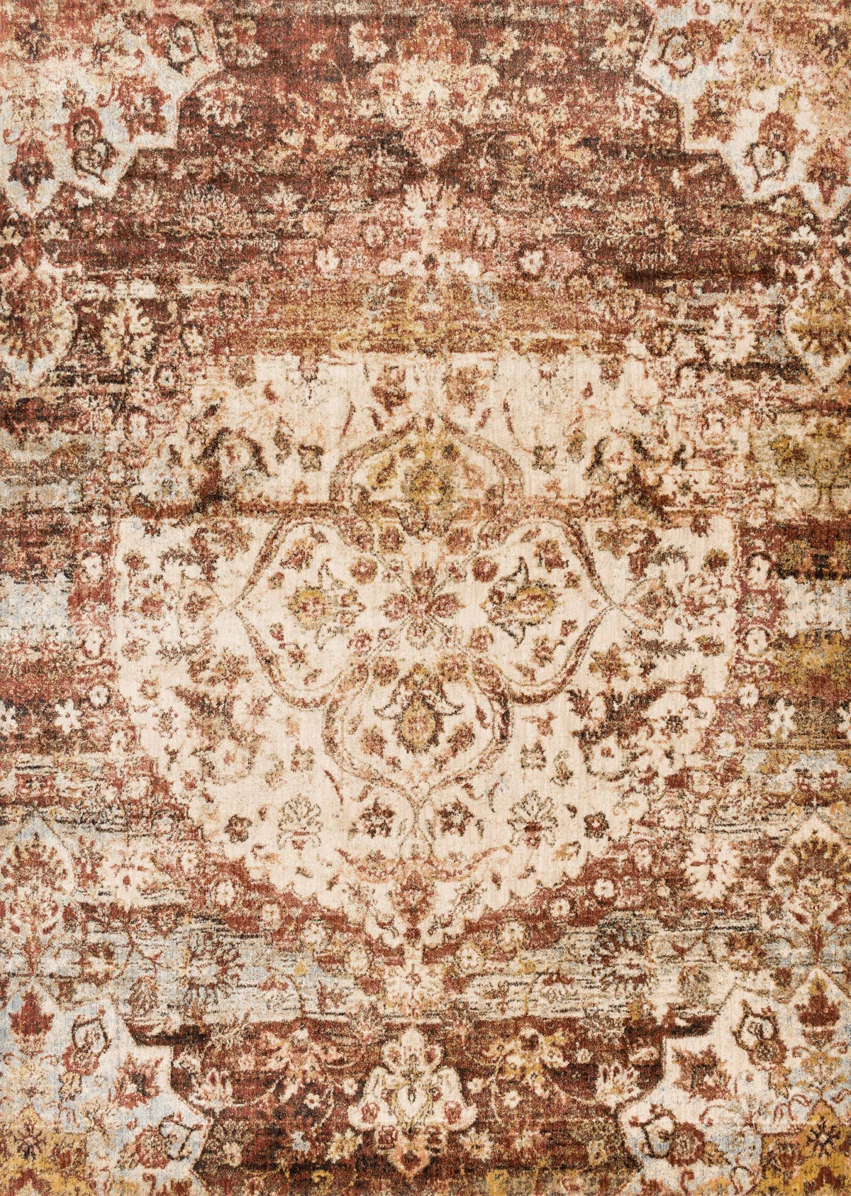 Rust Ivory Rug T559
