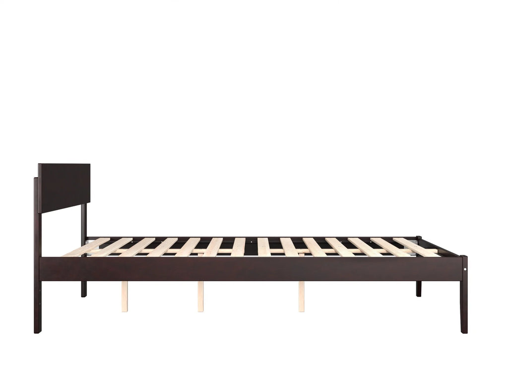 Queen Wood Platform Bed Frame with Headboard K6827