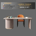 Wooden Laptop Office Desk with Filing Cabinets and Glass Organizer Y7344