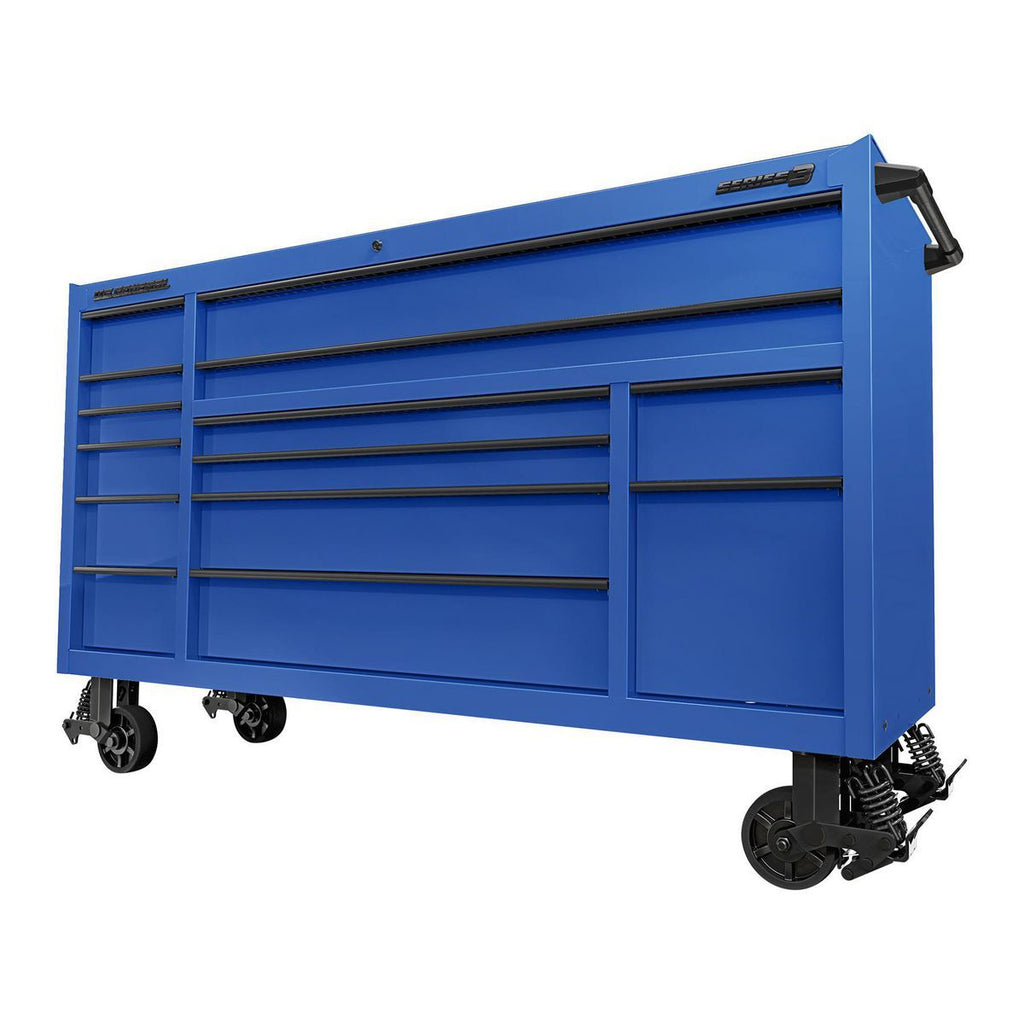 72 in. x 22 in. Slate Gray Triple-Bank Roll Cab B76634