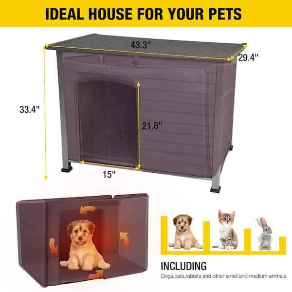 Insulated Outdoor Dog House with Liner G2699