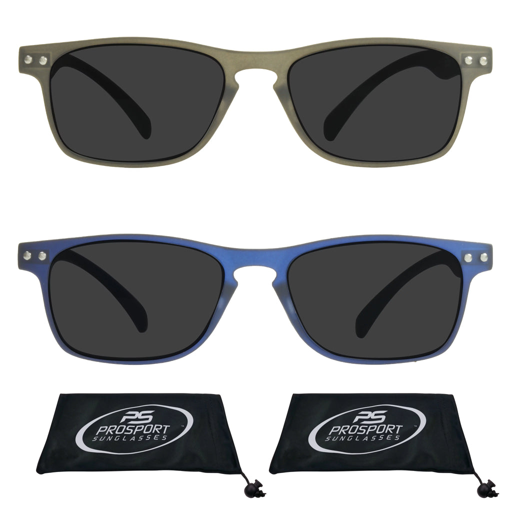 Black & Blue 2 Pack Reading Sunglasses A58568