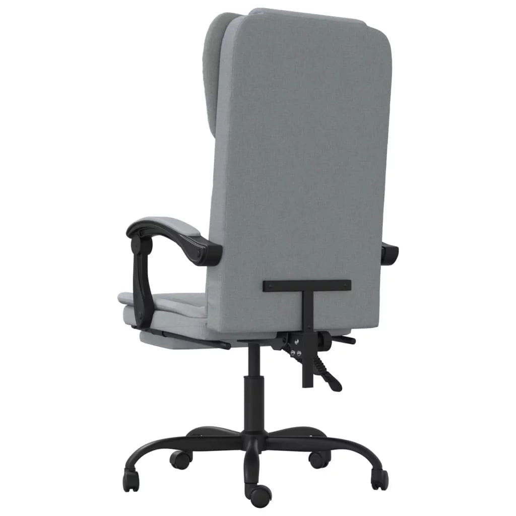Light Gray Fabric Reclining Office Chair H9807