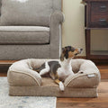 Plush Orthopedic Bolster Cat Dog Bed with Removable Cover D35488