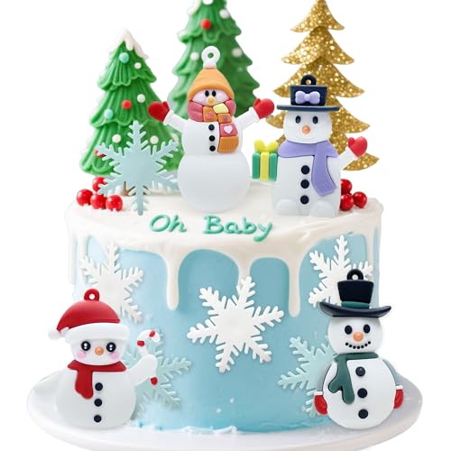 7 Pack Merry Christmas Cake Toppers L569349
