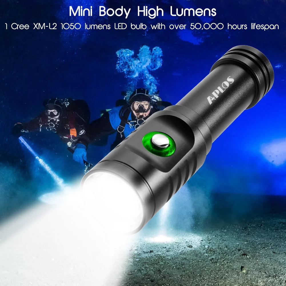 IPX8 Waterproof 1050lm Diving Flashlight I950342