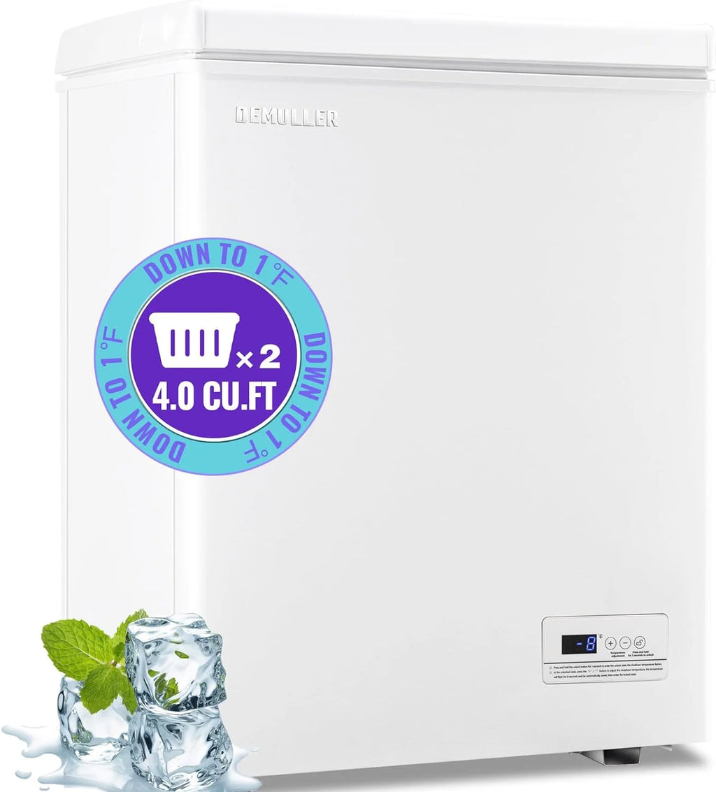 4.0 Cu.ft Compact Freezer with Two Removable Storage Baskets R576532