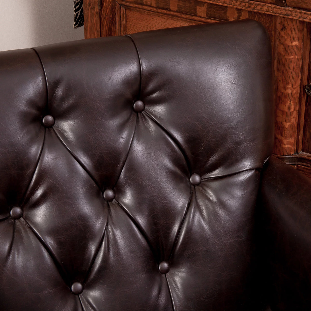 Brown Bonded Leather Club Chair M397536