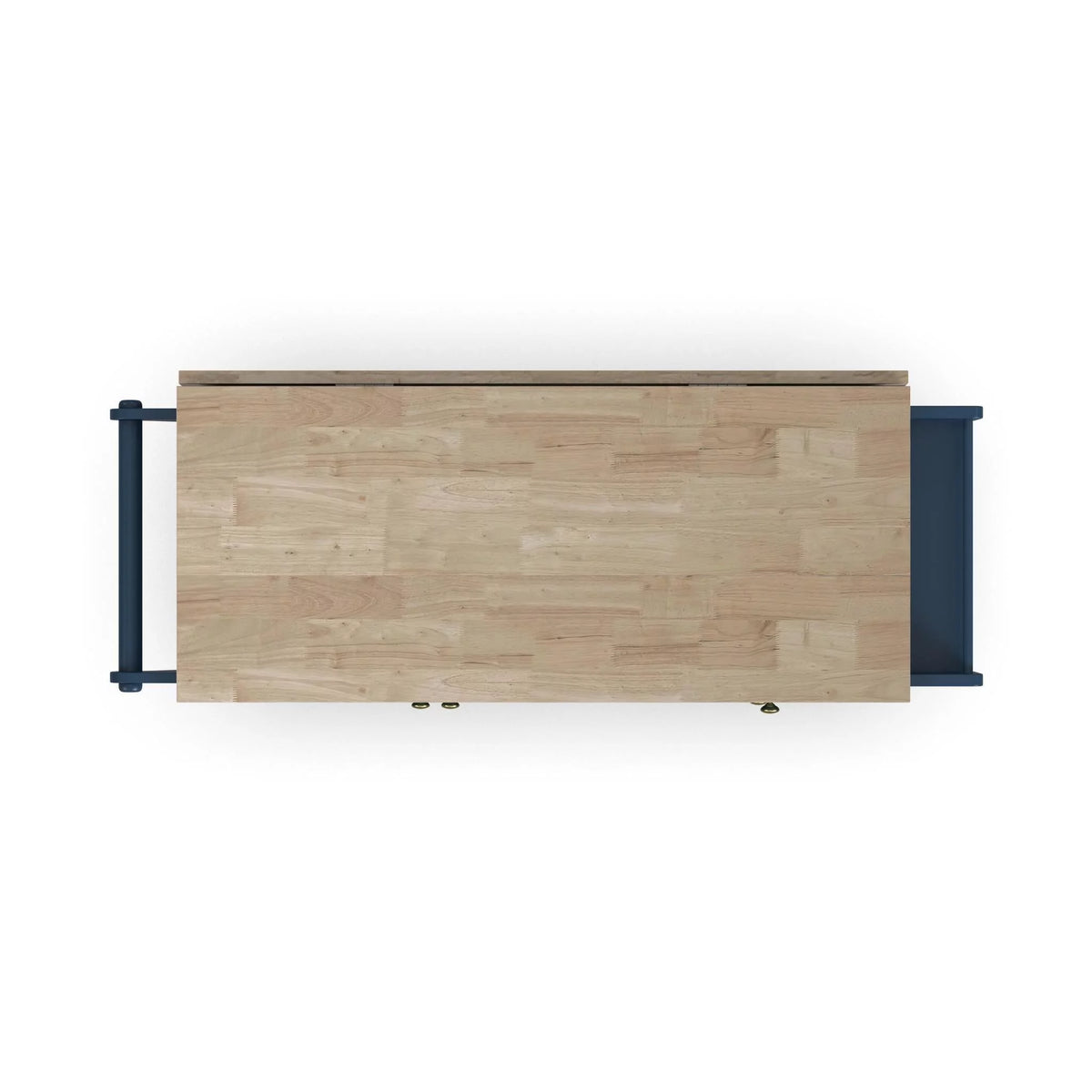 Blue Engineered Wood Kitchen Cart V7224